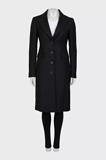 Black fitted coat