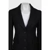 Black fitted coat