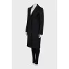 Black fitted coat
