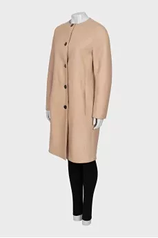 Double-sided lamb fur coat