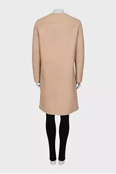 Double-sided lamb fur coat
