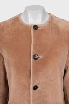 Double-sided lamb fur coat