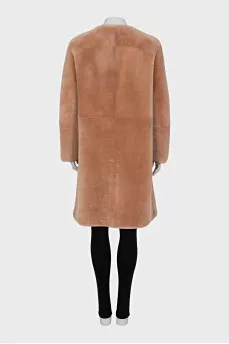 Double-sided lamb fur coat