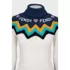 Wool and cashmere turtleneck sweater
