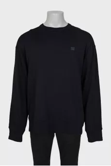 Men's black sweatshirt with tag