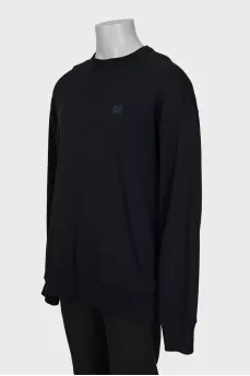 Men's black sweatshirt with tag