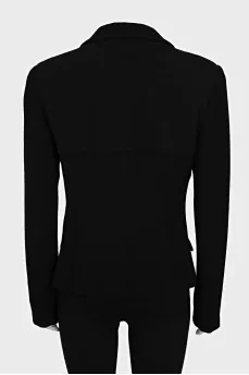 Fitted jacket with gold buttons