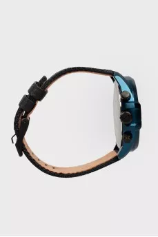Men's watches with a graphite-blue dial