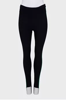 Skinny leggings with stripes
