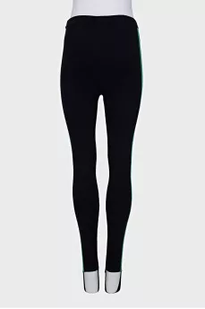 Skinny leggings with stripes