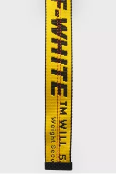 Black and yellow belt with buckle
