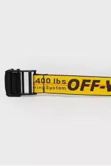 Black and yellow belt with buckle