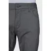 Men's gray straight-leg trousers