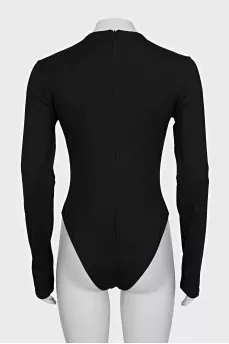Black long sleeve bodysuit
