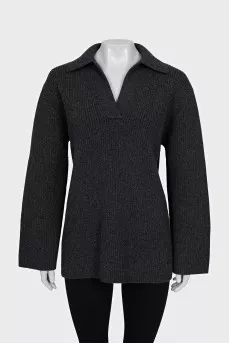 Oversized pullover made of wool and cashmere