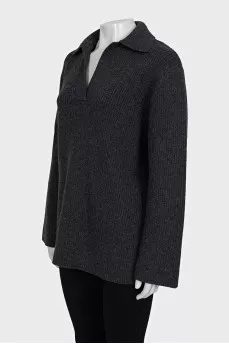 Oversized pullover made of wool and cashmere