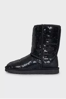 Ugg boots decorated with sequins