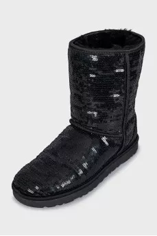 Ugg boots decorated with sequins