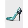 Patent leather stiletto heels