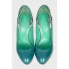 Patent leather stiletto heels