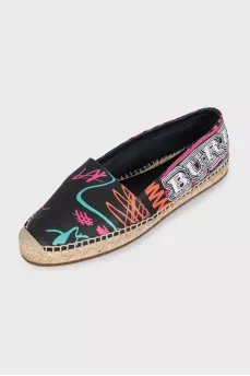 Espadrilles in a bright print