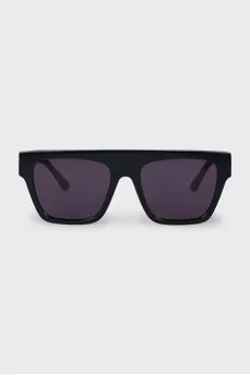 Black sunglasses with white trim