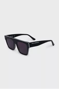 Black sunglasses with white trim