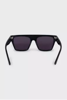 Black sunglasses with white trim