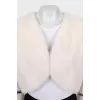 Short mink fur coat with hook