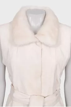 Long mink vest