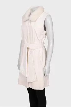 Long mink vest