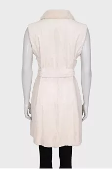 Long mink vest