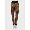 Leopard print three-piece suit