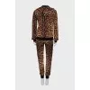 Leopard print three-piece suit