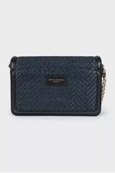 Black wicker bag