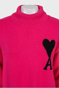 Oversized sweater with signature logo