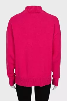 Oversized sweater with signature logo