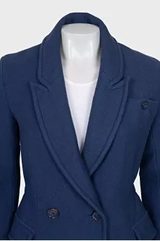 Blue fitted coat