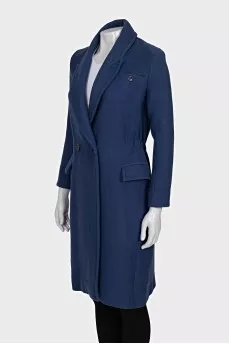 Blue fitted coat