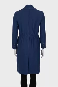 Blue fitted coat