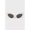 Sunglasses with white frames