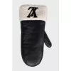 Sheepskin cap and glove set