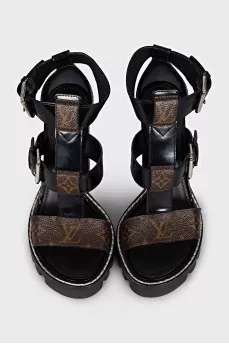 Star Trail Print sandals