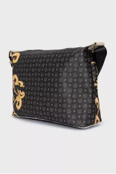 Bag with a branded logo on a zipper