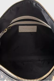Bag with a branded logo on a zipper