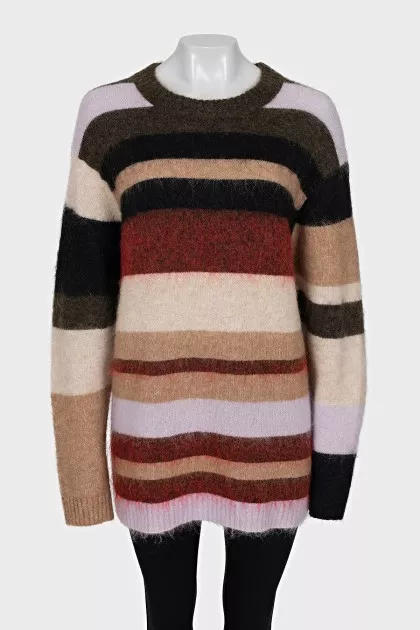 Striped oversized sweater