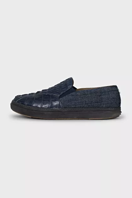 Men's blue loafers