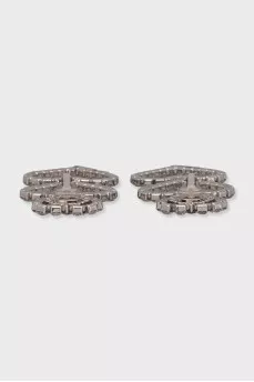 Clips decorated with crystals