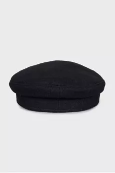 Black cap with a glossy visor