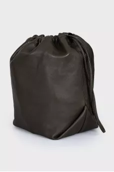 Leather Teddy Bucket Bag